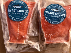 PREORDER Sockeye Salmon 3.5- 5.5 oz. portions: 10-30 lb. boxes