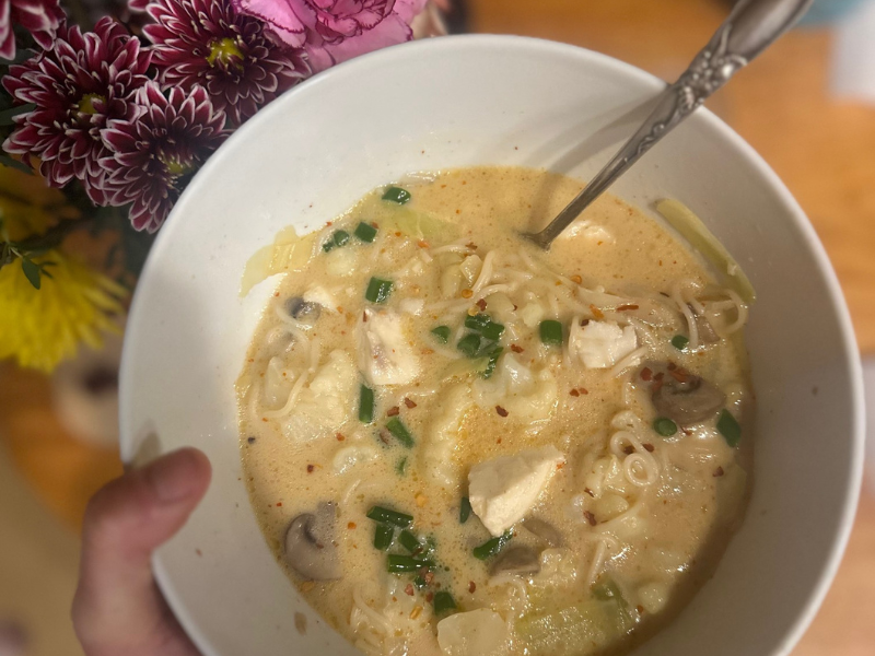 Creamy Wild Alaska Halibut Ramen Bowl