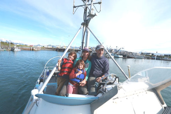 The O'Laire family on the F/V Courageous 