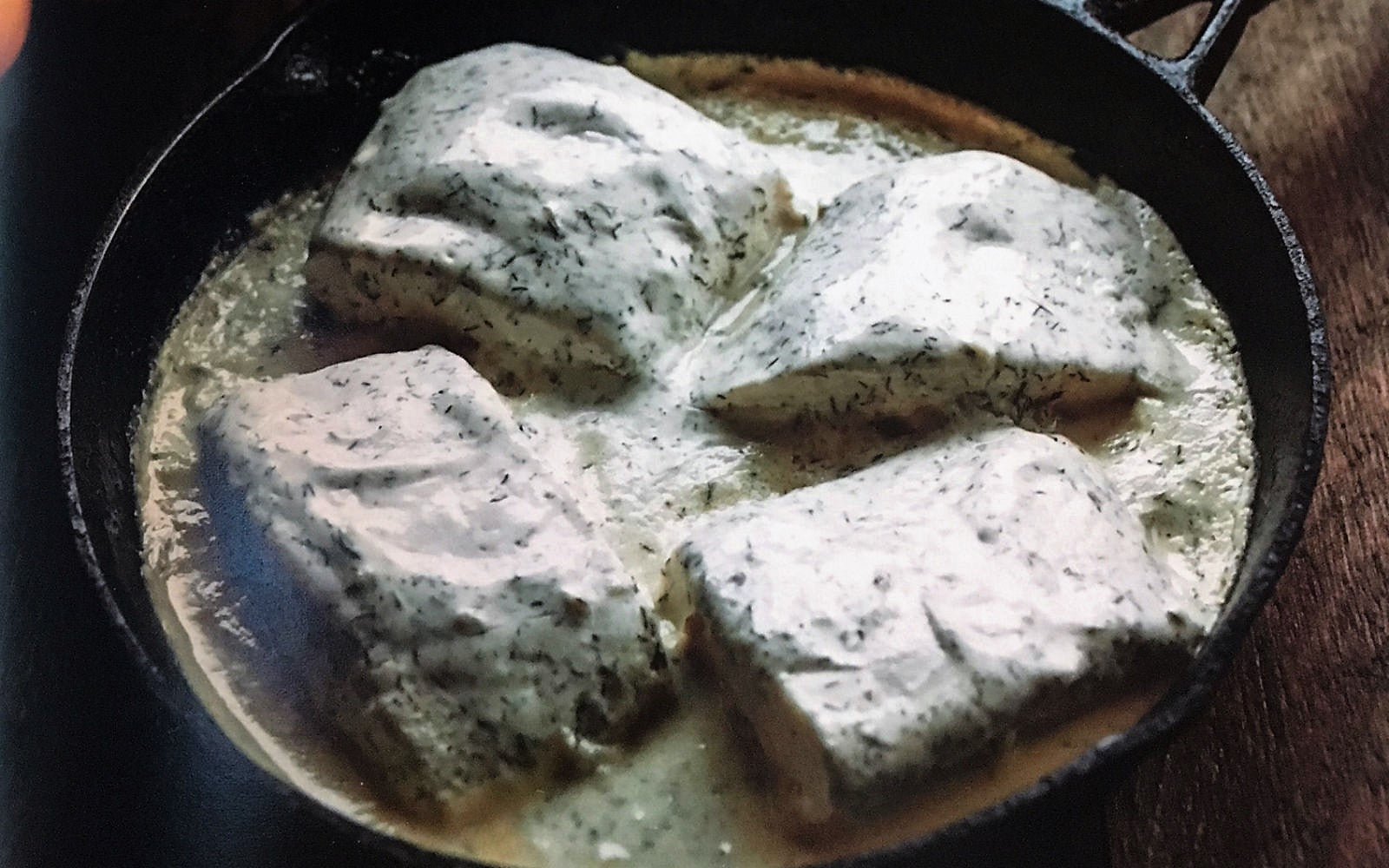 Eve Kilcher's Creamy Halibut